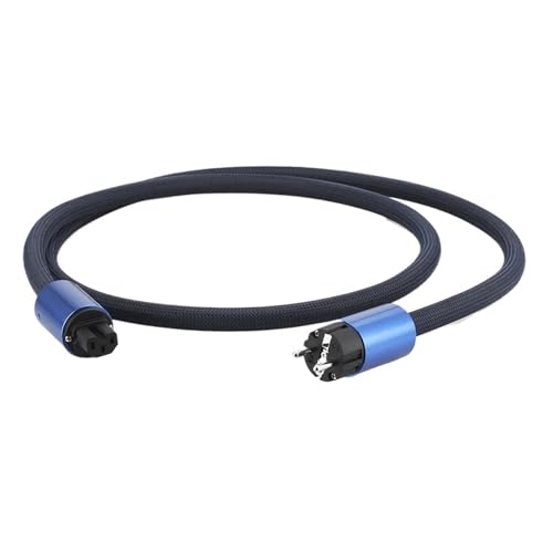 P1915 High-End Power Cord for CD Amplifier EU Plug Cable HiFi AC Mains Power Cable with Connector(US Version,1.5m)