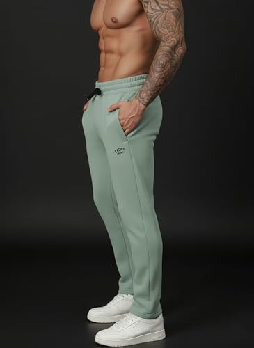 Image of ENDEAVOUR WEAR Men's Warm Fleece Straight Fit Trackpants