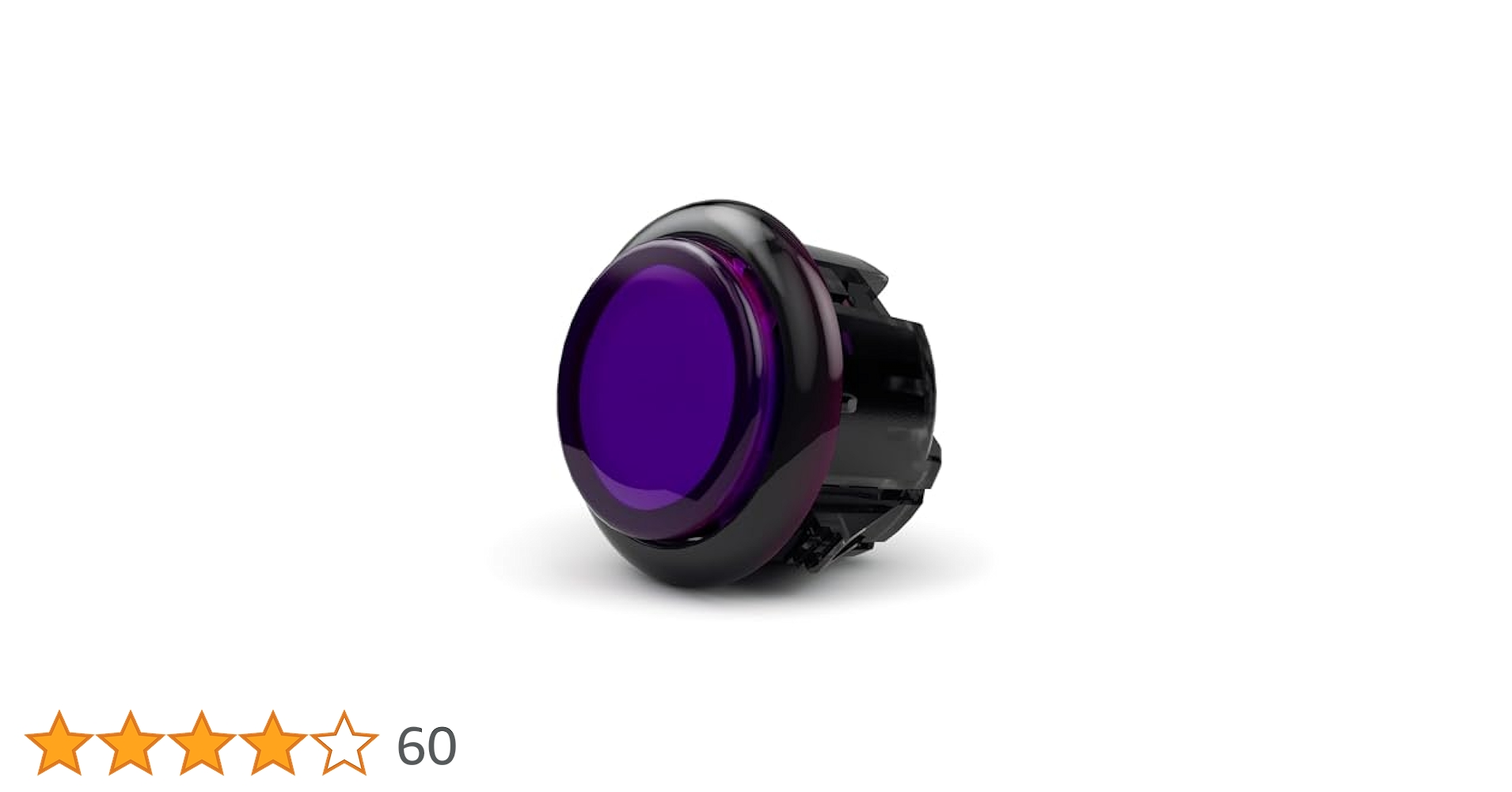 Qanba Gravity KS 静音ボタン　紫　30mm2個　24mm12個 QANBA Gravity KS アケコン ボタン 24/30MM 静音ボタン (透明な