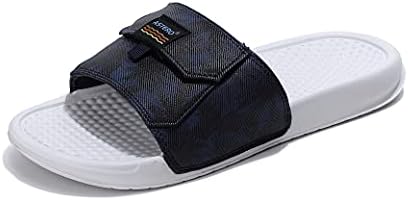 TARELO Men’s Slides Sandals Slip on Summer Outdoor Pool Beach Home Flat Casual Slippers
