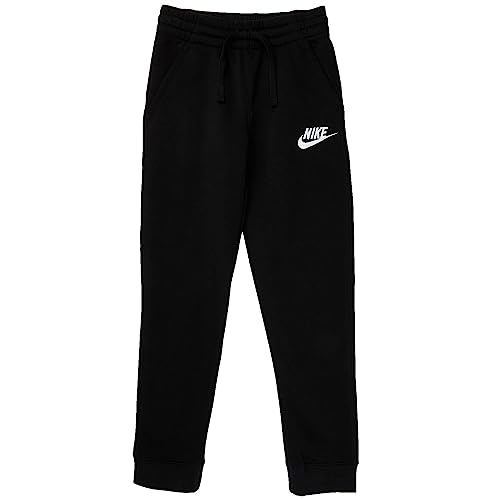 Nike Boys NSW Club Jogger Fleece Pant Black/Black/White Large
