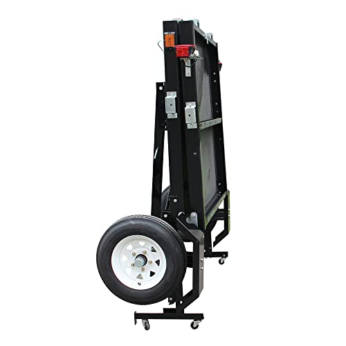 Image of DK2 4 x 8 Single Axle Folding Utility Trailer, Load Capacity 1450 lb, Deck Length 8 ft, Deck Width 4 ft, Model# MFT4X8