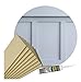 Shaker Style Wall Extended Panelling Kit Pk 5 1000 x 100 x 9mm Vertical MDF + 5 x 500 x 100 x 9mm Horizontal MDF Panels, Feature Wall Stripwood Pack & Adhesive Included