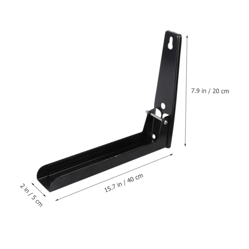 Support mural rétractable pour micro-ondes étagère cuisine acier 304 noir