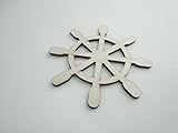  Andedcrafts set di 5 volante in legno per ruota del timone Crafts, 9.9x9.9 cm