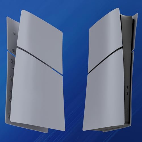 Image of Digital Edition Cover Plates for New PS5 Slim Console, Shell Panels Compatible with New PlayStation 5 Slim Accessories Protective Replacement Faceplate 30th Anniversary(Grey)