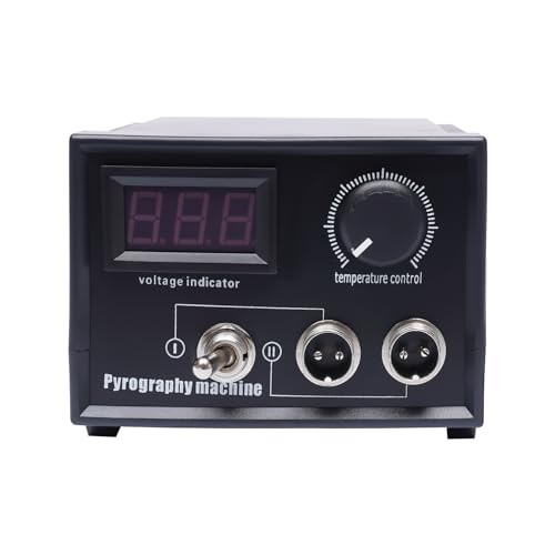 Machine à pyrographie à affichage numérique 60W avec 21 pointes et deux broches - 5