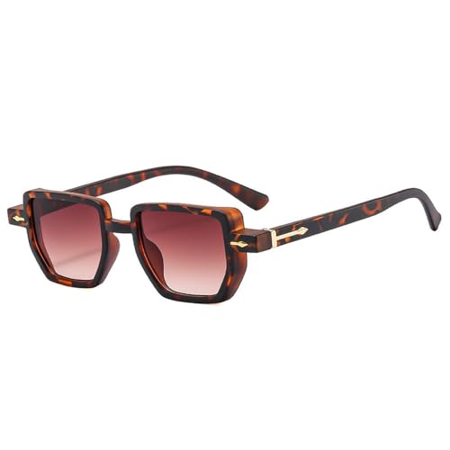 Lunettes de soleil rétro polygonales pour éviter l'éblouissement avec style punk et verres UV400
