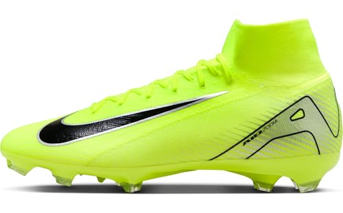 Nike Men's Football high top Soccer Shoe, Volt Black, 9