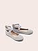 DREAM PAIRS Women's Comfortable Fashion Elastic Ankle Straps Flats Shoes,Size 9.5,Grey,Sole_Stretchy