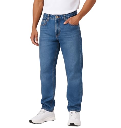 London Hills Men's Regular Fit Mid Rise Denim Jeans