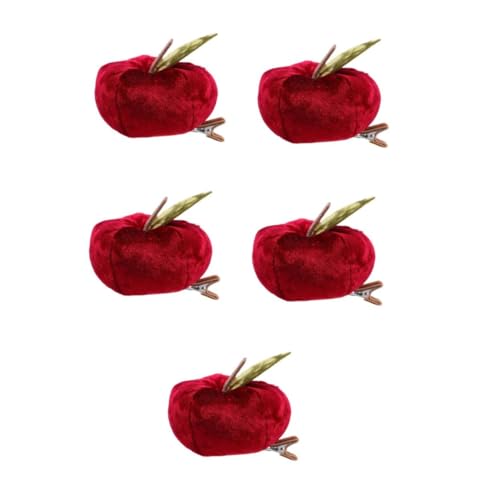 Pince à cheveux pomme rouge pour coiffure festive d'anniversaire