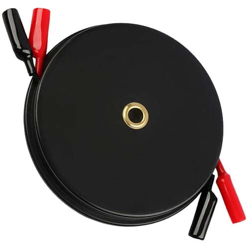 Ranuw Cables de prueba de calibre 18 resistentes de 300 cm, diseño magnético retráctil, práctico para reparaciones eléctricas de vehículos, uso diario, pinzas de cocodrilo, cables de prueba