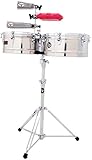 LP Latin Percussion Timbales Tito Puente Stainless Steel 13/14 LP256-S