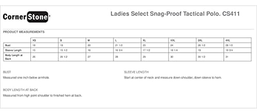 Cornerstone Women's Select Snag Proof Tactical Polo Xl Black #TOP1