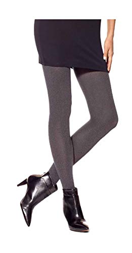 HUE Super Opaque Non Control Top Tight (2, Graphite Heather)