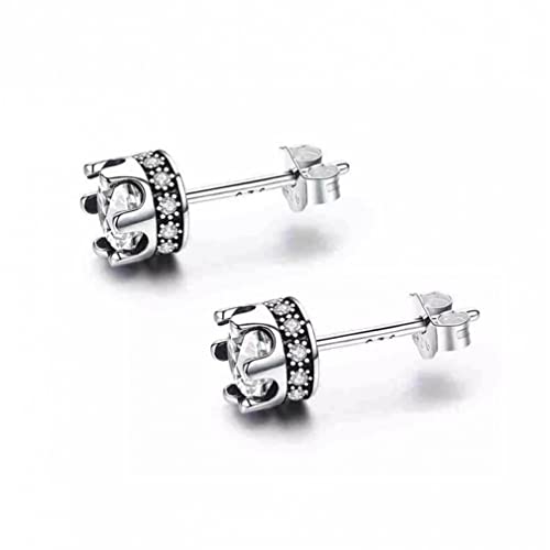 Boucles d'oreilles argent lumineuses pour femmes : bijoux fins à tige en argent sterling