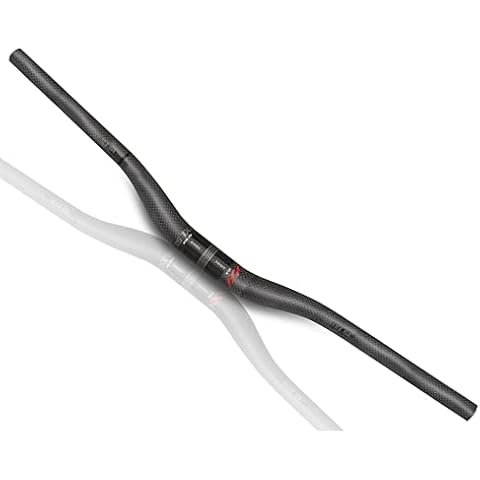 RXL SL Mountain Bike Handlebars, MTB Carbon Handlebars 31.8, MTB Bars 680mm 720mm 740mm 760mm Riser Handlebars for Mountain Bikes,Road Bike (Red-XXX 3K, 74cm) Cover