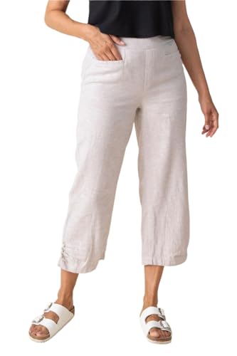 Habitat Women's Pleat Button Capri - 41576