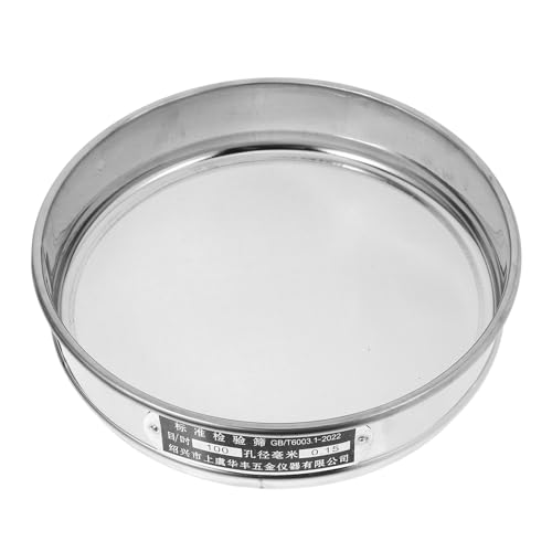 FOMIYES - FOMIYES Tamis en Acier Inoxydable 304 Double Couche 20 CM Maille Fine pour Tamisage Farine Criblage Sols et Analyses Laboratoire Passoire Professionnelle Résistante et Facile à