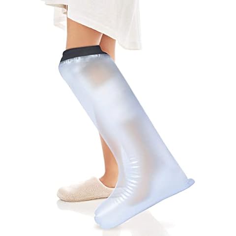 Wasserdichte Beinabgussabdeckung für die Dusche, Abgussschutz für das Duschbein Wiederverwendbarer wasserdichter Duschverband für Erwachsene und Wundschutz für gebrochenes Bein, Knie, Fuß, Knöchelwund Cover