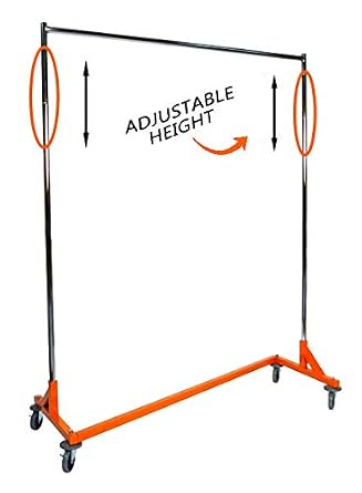 Industrial Strength Z Rack with Built-in Height Extensions - Orange OSHA Approved Base - Tallest Z Rack Available!