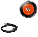 🏃 [HI-SPEED SUPPORT] BoxWave Cable Compatible With Google Nest Learning Thermostat - 3rd Generation. Supports Hi-Speed USB 2.0 DATA TRANSFERS! 💬 Includes limited 3rd party tech support for your device (up to 3 inquiries via messaging) - not affiliate...