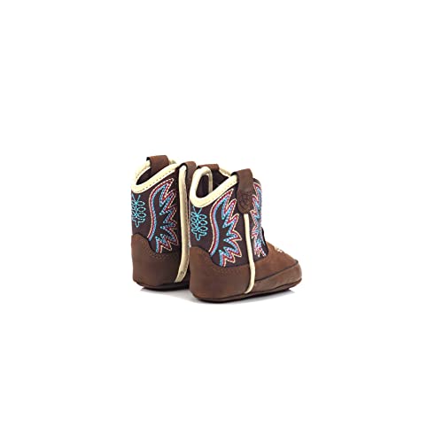 ARIAT Botas de faroeste infantil Lil' Stompers, Marrom, branco, 0 Infant