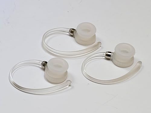 3 ganchos auriculares blancos tamaño estándar para Motorola miniatura 1
