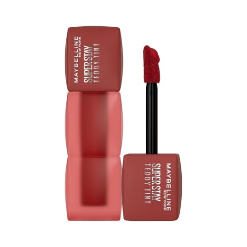 Image of Maybelline New York Superstay Teddy Tint, Lip And Cheek Color, 135 Ruby | Blurred matte that lasts up to 12H | Transferproof Lip Tint