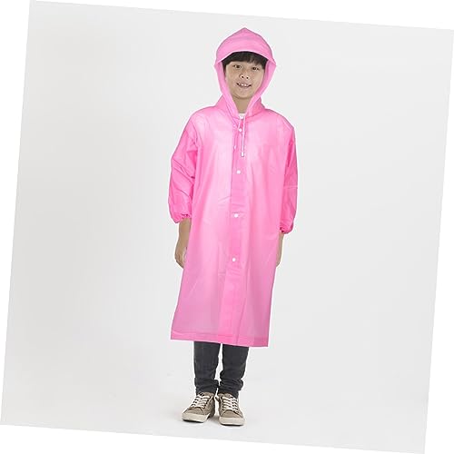 Happyyami 2 Pçs Poncho Crianças Jaqueta De Chuva Capa De Chuva Bookbags Capa De Chuva Para Crianças