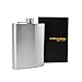 Gifts Infinity® Personalized 8oz Stainless Steel Flask – Custom Engraved Pocket Hip Flask with Engraving, Groomsmen & Bridesmaid Gift for Wedding, Birthday, Anniversary, Party or Collection