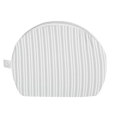 Image of Boppy Wedge Pregnancy Pillow - Compact Support Wedge Maternity Pillow for Back, Knees, Pelvic Floor at Home, Office & Travel with Washable Knit Cover - Gray Modern Stripe