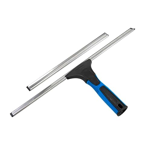 Unger Professional 18” EZ Change Window & Glass Cleaning Squeegee - Cleaning Supplies, Squeegee for Window Cleaning, Streak Free Results, Clean Large and Small Windows, with 12" Channel Cover