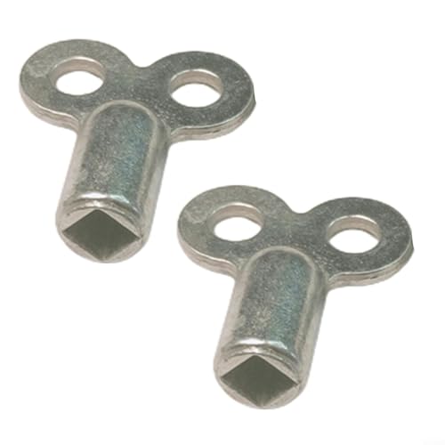 Solaughguy Llave de purga de radiador con enchufe cuadrado de 5 x 5 mm, herramienta de válvula de ventilación de calefacción de aleación de zinc para radiadores estándar, diseño compacto para espacios