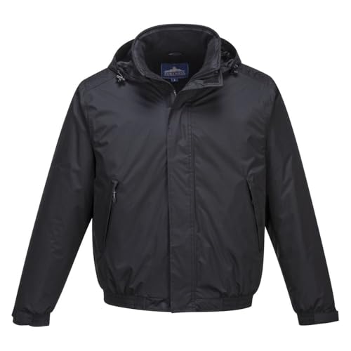 Portwest Calais Bomber Jacket, Size: L, Colour: Black, S503BKRL