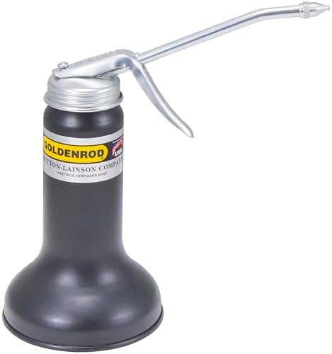 Goldenrod (625) Pistol Pump Oiler with Straight Spout - 10 oz. Capacity