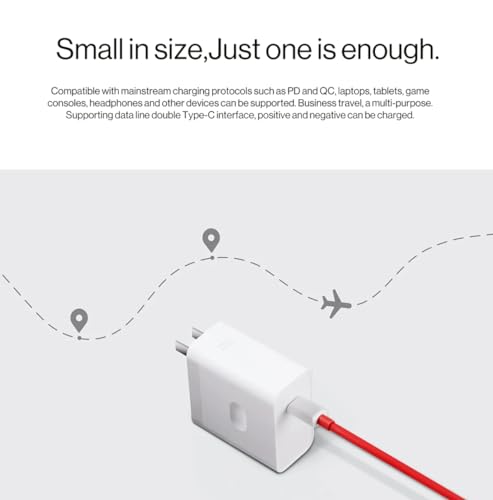 Image of 160W Supervooc Cellular Phone Charger Set With Cable Ultra Fast Charging Compatible With One Plus 12R,12,11,11R,10 Pro,10R,10T,9R,9 Pro,9RT,Nord CE4,CE3,CE2,CE3 Lite,CE2 Lite 5G.,White