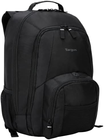 Targus Laptop Backpack for Laptops up to 16-inches Water Resistant Travel Backpack for Business Commuters School Bag College Computer Backpack for Men/Women Large Backpack Travel Gifts, Black (CVR600)