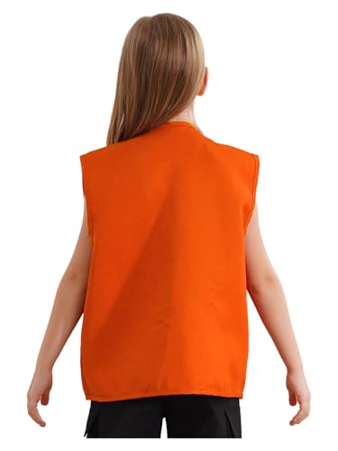 Multi-Pocket Safety Vests for Kids Boys Girls School Group Volunteer Work Uniform Sleeveless Waistcoat Jacket Top2