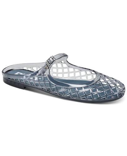 DKNY Women's Louey Mary Jane Jelly Ballet Flat, Slate Blue, 7
