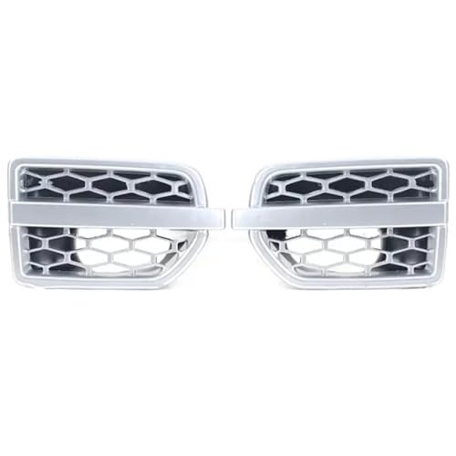Grille d'aération d'admission d'air au fini argent premium pour aile de Discovery 4 LR4