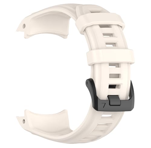for GARMINガーミン Instinct 3 50mm バンド ベルト 交換バンド シリコン 替えベルト ストラップ 互換品 アクセサリー (アイボリー