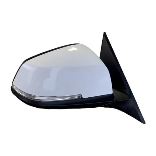 VEGFBOWA 車用サイドミラーアセンブリアクセサリー オートサイドミラー 電動折りたたみ式 ヒーター付き M-PM Sports-3シリーズ F30 2011 2012-2018対応(Only Right White)
