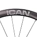 ICAN G40/G50 1320g/1375g Carbon Gravel Bike Disc Wheelset 700C Hooked Rimset 25mm Inner Width 36T Ratchet Hub (Compatible with Road HG Freehub, G40)