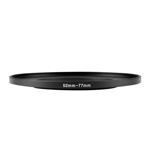 Image of 52-77mm Step-Up Ring Adapter, 52mm to 77mm Step Up Filter Ring for 52mm Lens Install 77mm ND CPL UV Camera Lens Filter(52mm-77mm)