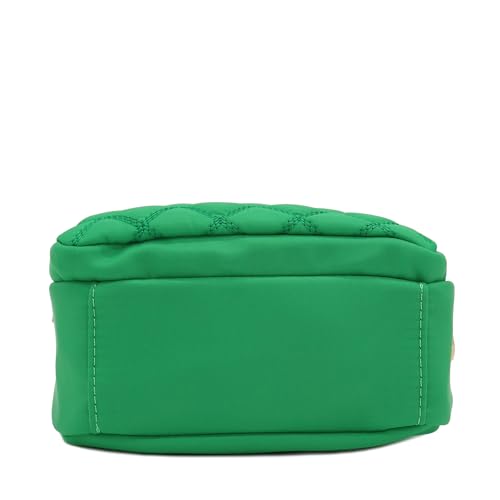 Image of FashionPuzzle Quilted Nylon Crossbody Bag with Wide Strap