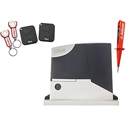 Nice Road 400 Kit de accionamiento para puertas correderas de 400 kg + 2 emisores manuales FLO2RE con remolque ADAMS 3 en 1 + comprobador de corriente ADAMS