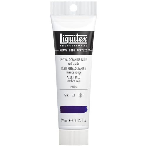 Image of Liquitex Professional Heavy Body Acrylic Paint 2-oz Tube, Phthalocyanine Blue (Red Shade)