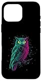 Installation facile Hibou à Plumes Forêt Sage, mystère, Clair de Lune Coque pour iPhone 16 Pro Max